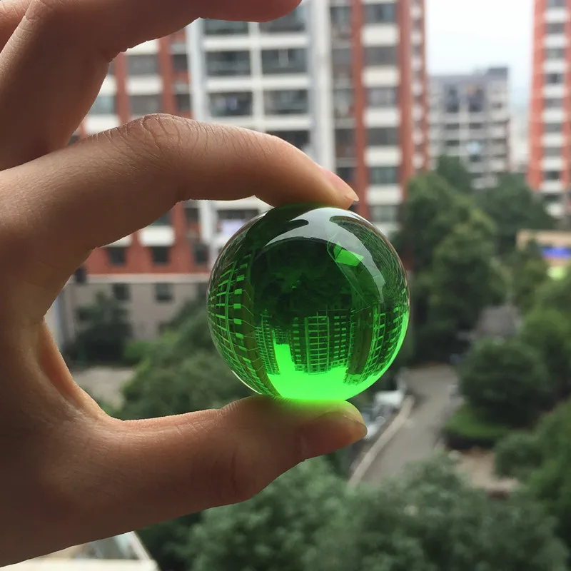 30mm Klar Kristall Ball Transparent Dekorative Glas Ball Ornamente Feng Shui Globus Miniatur Geschenke Hause Dekoration Zubehör