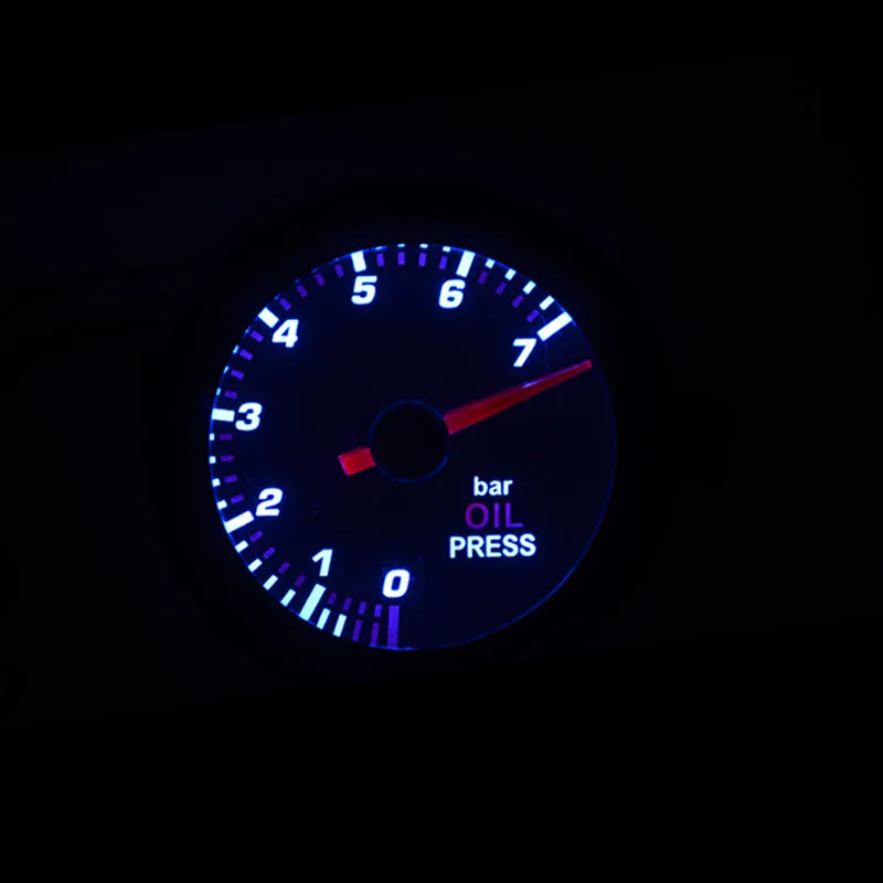 52 mm Boost/Vakuum/Wassertemperatur/Öltemperatur/Ölpresse/Spannung/Drehzahlmesser/Luft-Kraftstoff-Verhältnis/EGT-Messgerät, analoge blaue LED + 52 mm Messgeräte – Detail 23