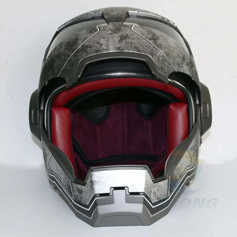 Masei Matt gray War Machine Mens womens helmet motorcycle half helmet open face helmet ABS casque motocross image 6
