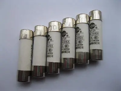 20 Pcs Powder Filled Cartridge Cylindrical Ceramic Fuses 6A 380V 8.5mm x 31.5mm