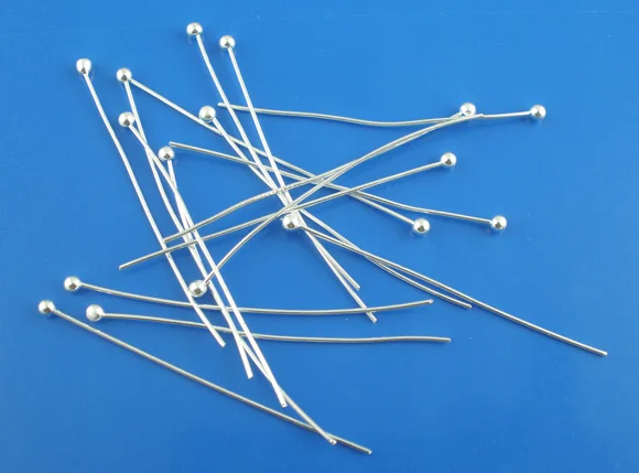 

DoreenBeads 500pcs silver color Ball Head Pins Handmade DIY Necklace Bracelets Women Jewelry Findings 0.5x25mm(24 gauge)