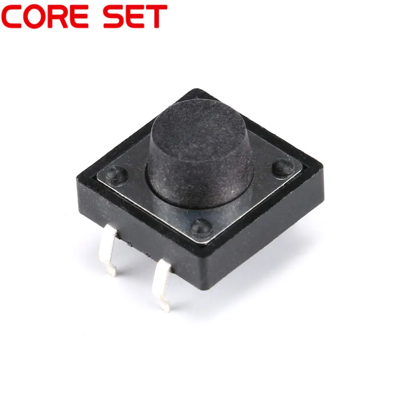 50Pcs/Lot 12x12x7MM Micro SwitchTouch Button Self-reset Button 12*12*7mm keys button DIP 4PIN