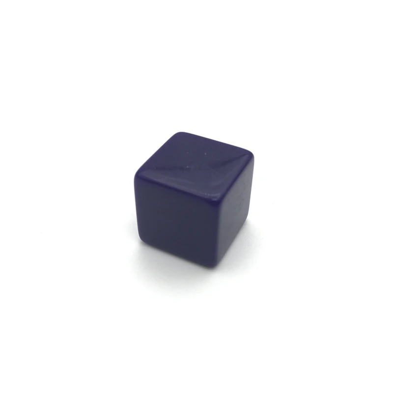 Yernea 50 pçs de alta qualidade 16mm dados em branco acrílico roxo dados em branco padrão cubo diy e escultura crianças material de ensino