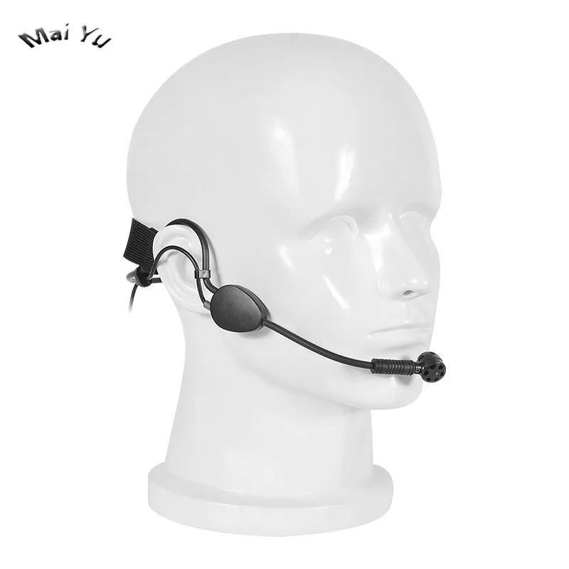 Fone de ouvido condensador para microfone, de alta qualidade, com fio, para alto-falante amplificador, 3.5mm, conector único parafuso