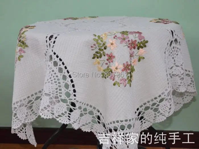 Free shipping nordic decoration lace tablecloth for home flowers table cover table overlay2014 new beige towel for table