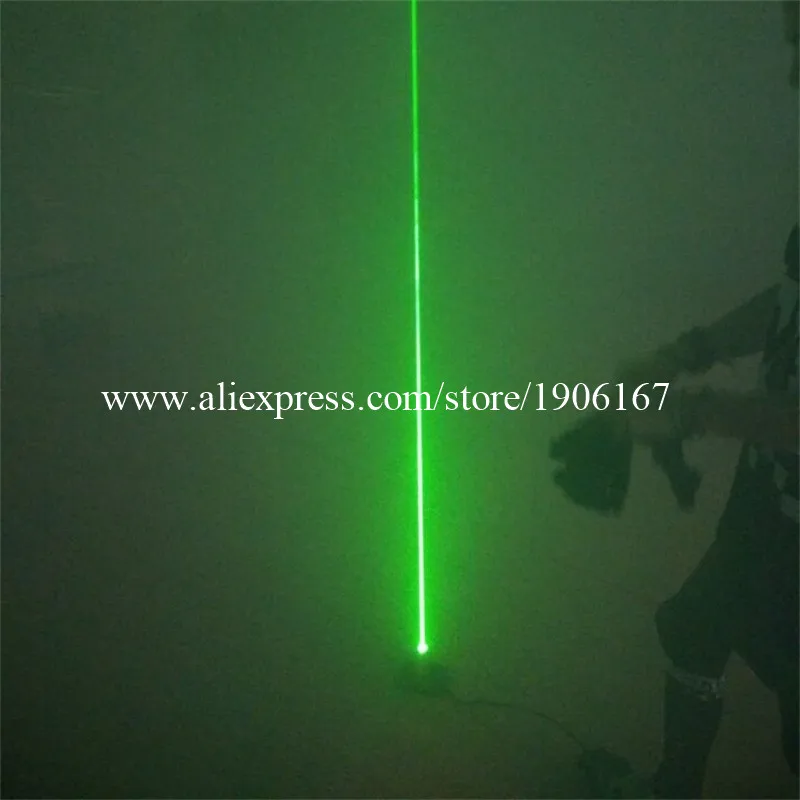 Wholesale One Pair Hand Green Laser Swords + 1 Pcs Laserman Show Pointers Projector Control By Feet For Stage Laser Dance Show