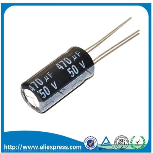 

10PCS 50V 470UF 50 V / 470 UF Aluminum electrolytic capacitors Size 10*20mm 470UF 50V Electrolytic capacitor