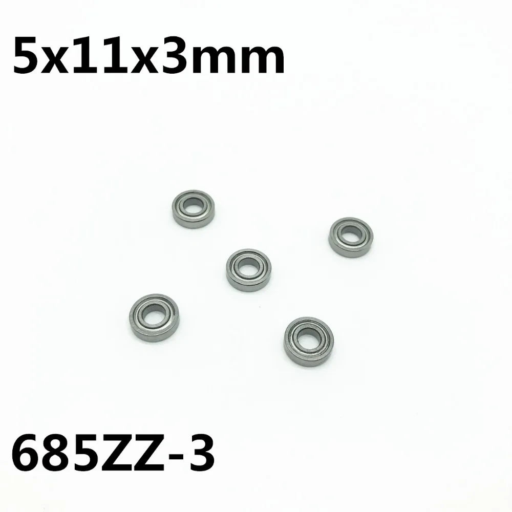 50Pcs 685ZZ-3 5x11x3 mm Deep groove ball bearing Miniature bearing High quality 685Z