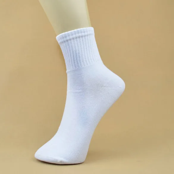 

High Quality 5 Pairs Men's Ankle Socks Men's Cotton Low Cut Casual Socks One Size White Meias Calcetines Mujer Chaussette Femme