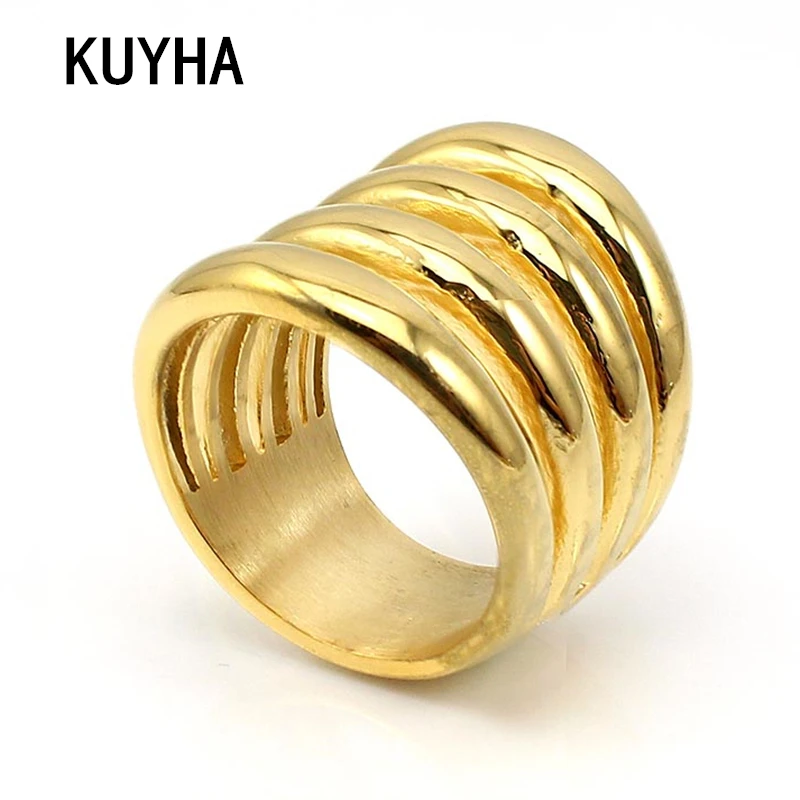 Women Latest Fashion Punk Irregular Spiral Gold/Rose Gold Plating Mid Stacking Knuckle Band Finger Nail Rings Jewelry