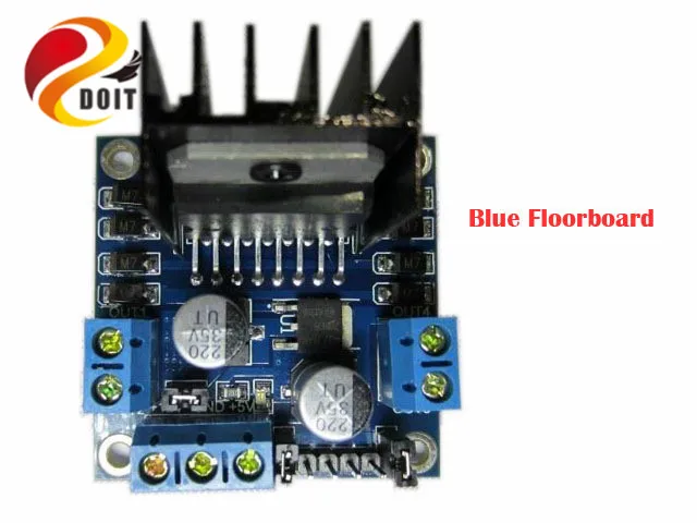 DOIT-Módulo de placa de controlador de Motor paso a paso L298N, microcontrolador PCduino, Robot inteligente, chasis de tanque de coche