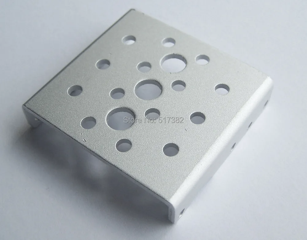 Free shipping 10x  Side Bracket for RDS3115 robot servo Silver sandblasting oxidation  metal U brackets