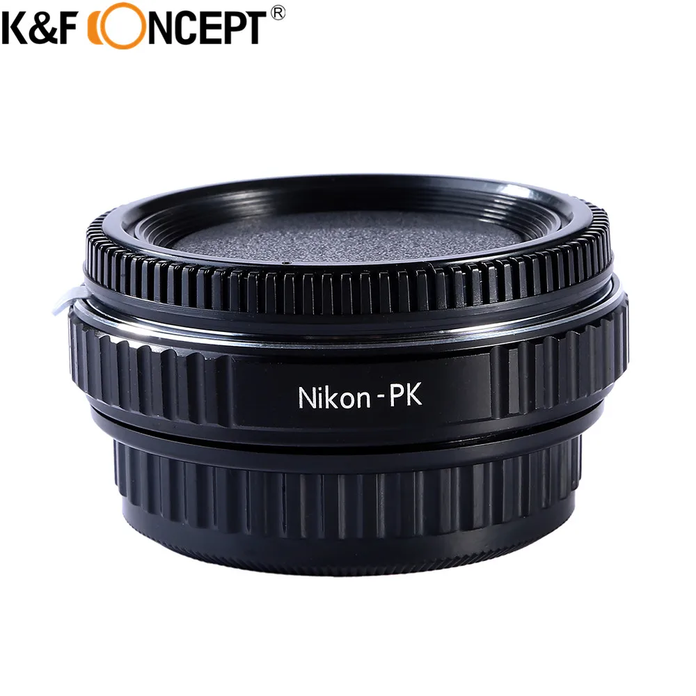 

K&F CONCEPT Camera Lens Mount Adapter Ring fit For Nikon Lens to for Pentax K PK Mount Camera Body with Infinity focus