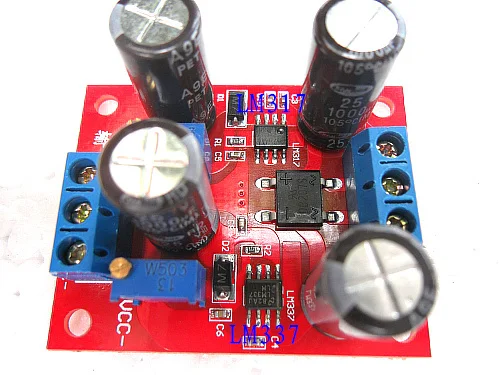 LM317 + LM337 двойной Регулируемый блок питания для предварительного усиления сигнала