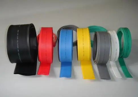 1M 30mm Dia Red Black Gray White Blue Soft Flexible Cable Sleeve Insulation Heat Silicone Rubber Shrinkable Tubing Shrink Tube