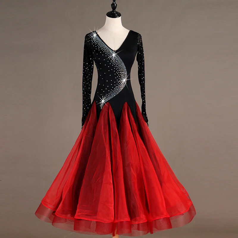 

red long ballroom dress standard ballroom tango dresses plus size ballroom dance costumes ballroom dance dresses for sale
