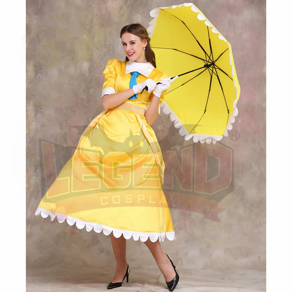 Jane Porter Costume Dress Umbrella Adult Women's Halloween Carnival Cosplay Costume image 4
