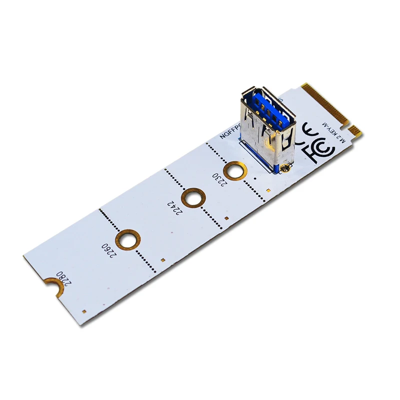 

NGFF to PCI-E Riser Card M2 Slot to USB 3.0 Extender Adapter PCIe Expansion Card for Graphics Card for BTC Miner Antminer Mining