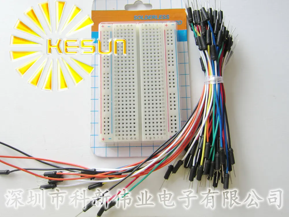 

Mini Solderless Breadboard 83x55mm + Jump Wires 65pcs Project Bread Board Jumpwires