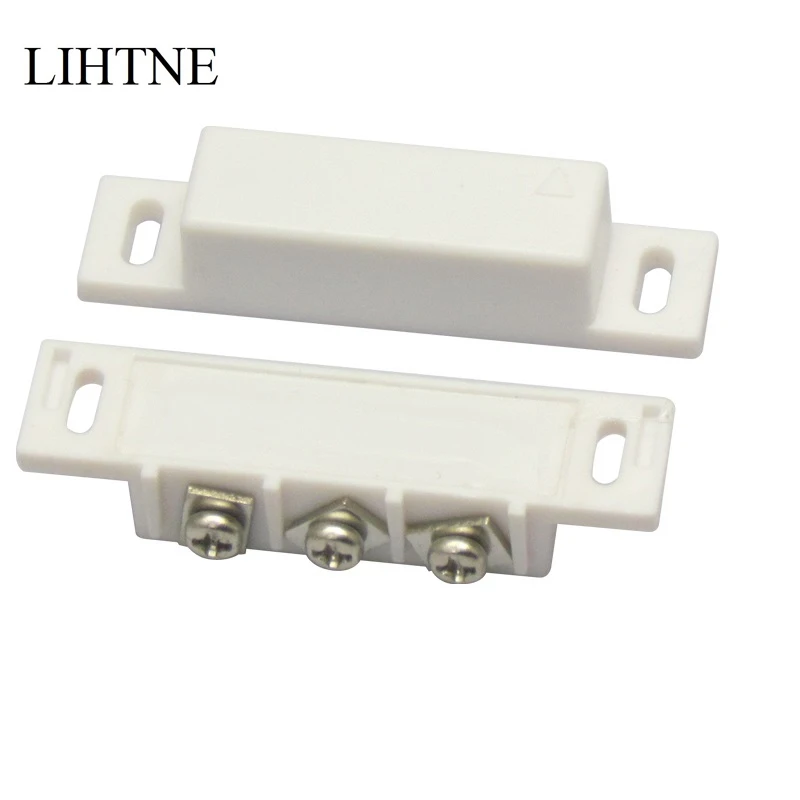 Wired Door Magnetic Contact Switch Reed Switches Porta Sensor para Home Alarm System, Access Control System, NO, NC