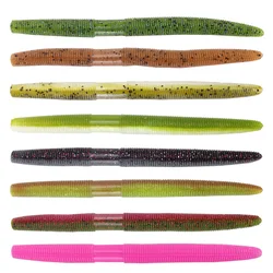 Fishing Maggots Worm Lure Add Salt Screw Thread Soft Bait Grub 13.5cm 10g Long Cast Artificial Lures Lot 4 Pieces Sale