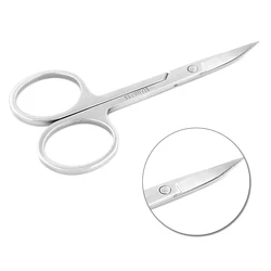 1Pcs Professional Scissor Manicure For Nails Eyebrow Nose Eyelash Cuticle Scissors Curved Pedicure Nail Scissor Makeup Tools