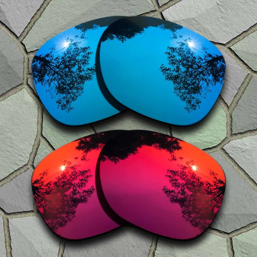 

Sky Blue&Violet Red Sunglasses Polarized Replacement Lenses for Oakley Garage Rock