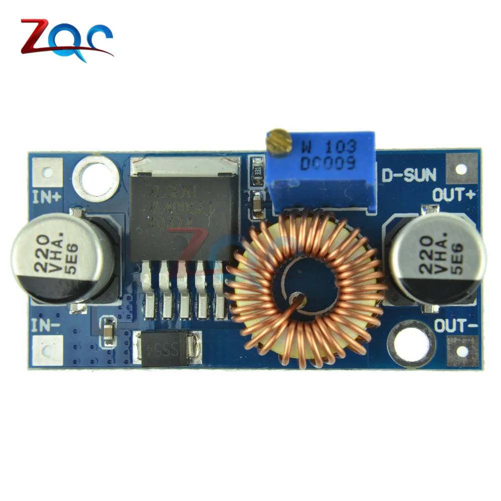 5A Max DC-DC XL4005 Step Down Buck Adjustable Power Supply Converter Module LED Lithium Charger board