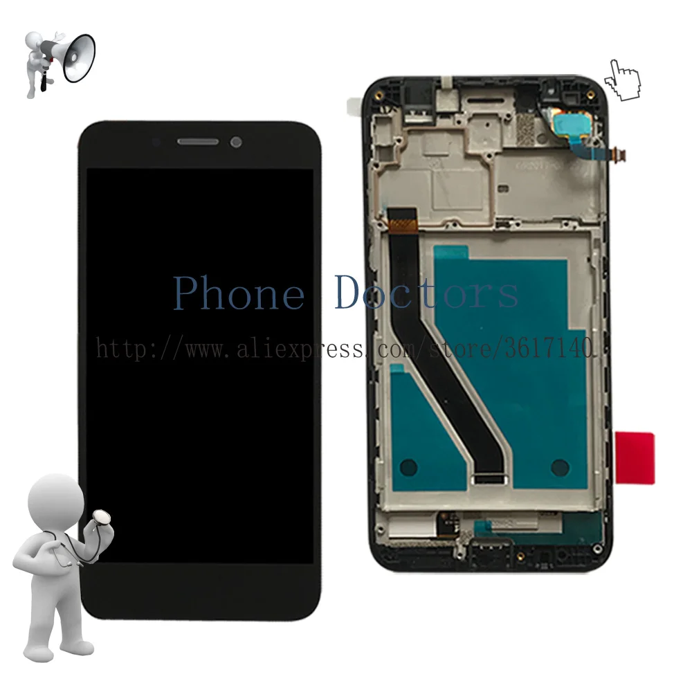 5.0\'\' Full LCD DIsplay + Touch Screen Digitizer Assembly + Frame Cover For Huawei Honor 6A DLI-L22 DLI-L01 DLI-TL20 DLI-AL10