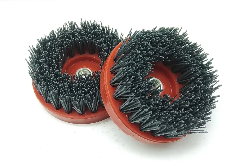 

New 1pcs OD110mm * M14 Abrasive Wire Antiquing Brush Wood Furniture Stone Polishing Wheel for Dirll Polisher