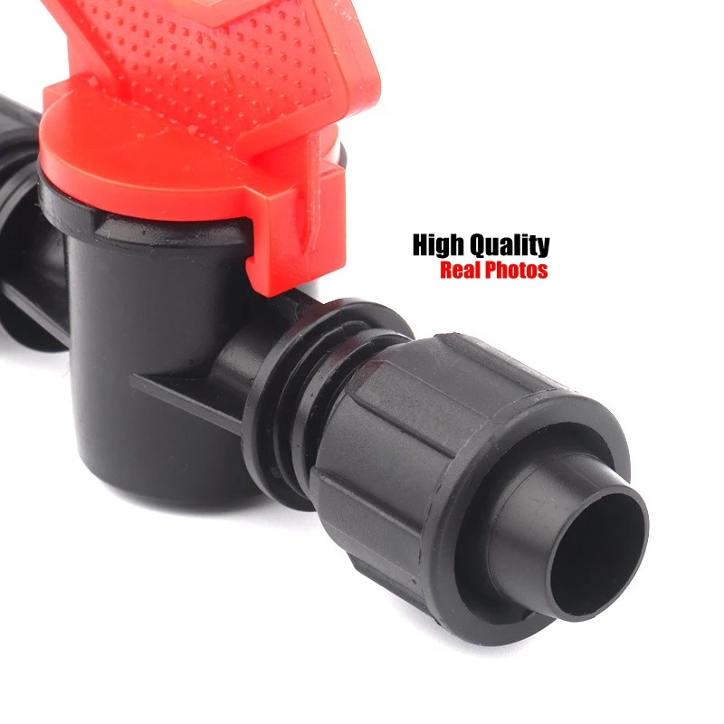 2pcs Hi-Quality 16 PE Pipe Valve Gardening Drip Irrigation 16mm Tape Connectors Watering System Locknut Pipe Hose Connector