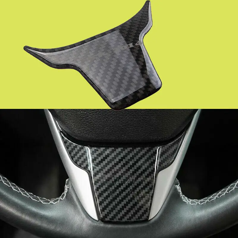 

Real Carbon Fiber Steering Wheel Cover Panel Frame Trim FOR 2016 2017 2018 2019 Honda Civic