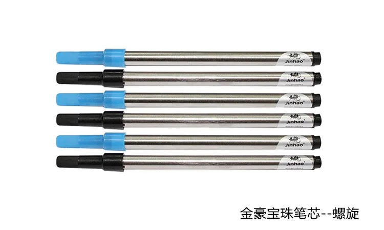 5pcs black ang Blue Jinhao 0.7mm Advanced Screw Refills Ink Rollerball Pen New