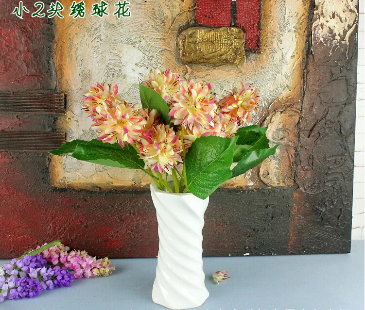 Upscale Artificial Silk Flowers Simulation Hydrangea Craft Ornament For Home Decor 6 colors Avialable Free Shipping