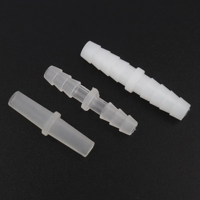 Wholesale 100pcs/lot 3-10mm Plastic Connectors Flat Mouth/Pagoda Hose Joints Drip Irrigation Aquarium Tank Air Pump Aerator Part