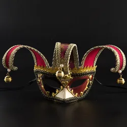 Venetian Masks For Parties Jester Carnival Mask Mascara Halloween Man Cosplay Party Masker Clown Half Face Masque Art Prom Props