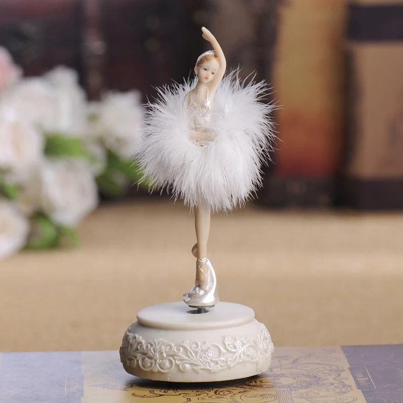 

Ballerina Musical Box Elegant Dancing Girl Elegant Crafts Figurines Boxes Friend Desktop Wedding Birthday Christmas Gift