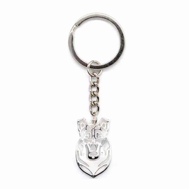 Fashion Dog Key Holders Large Smooth Collie Dog Pendant Key Chains