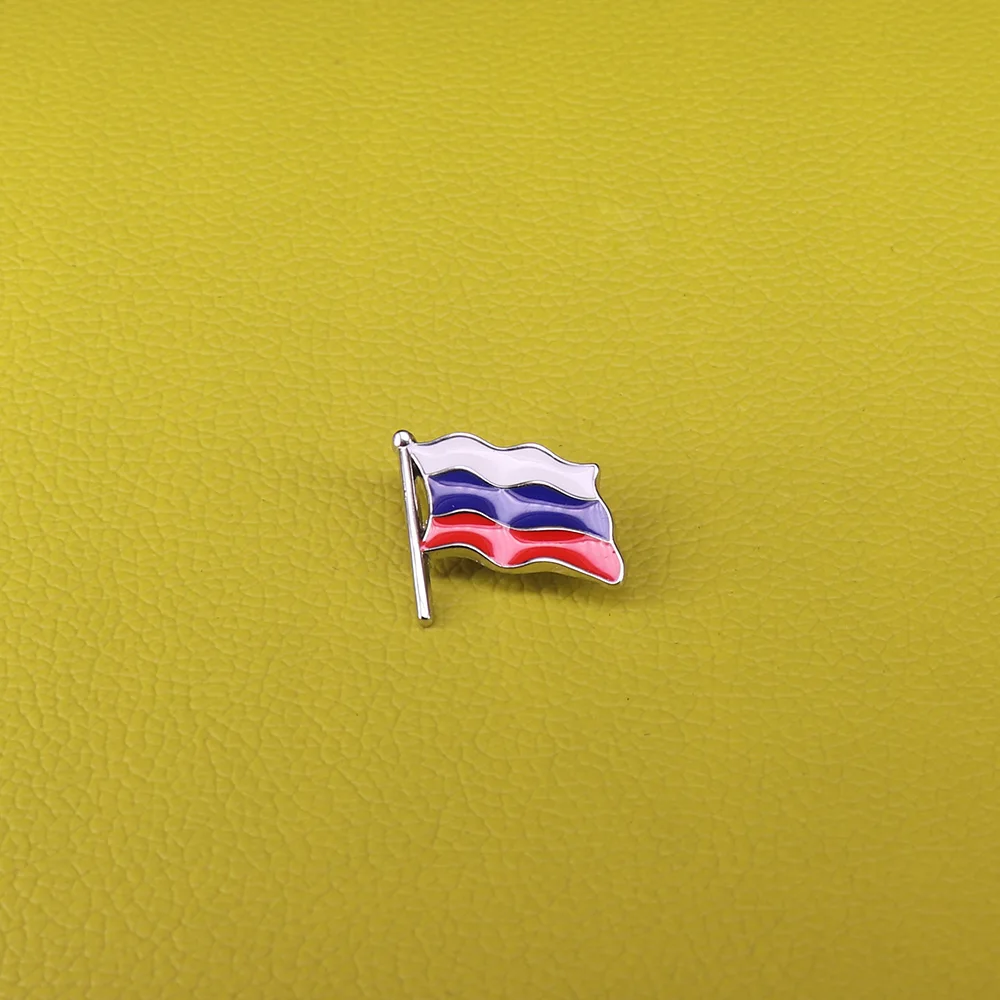 Russia flag pins brooch for men metal badges socialist communist jewelry patriot gift flags clip pin men's shirt accessories