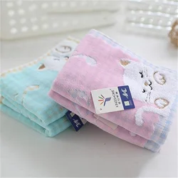 High Quality 1 Pc Cute Cotton Children Kids Towel Baby Child Super Soft Kittens High End Towel Strong Water Absorbing Towel