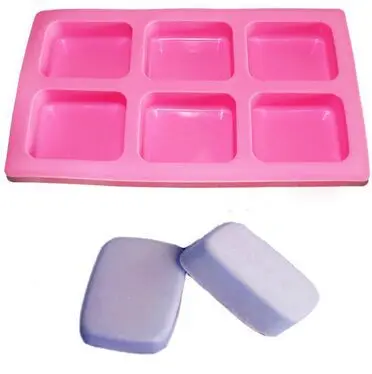 Geometric Basic Plain Rectangle Rounded Corners Soap Mold Silicone