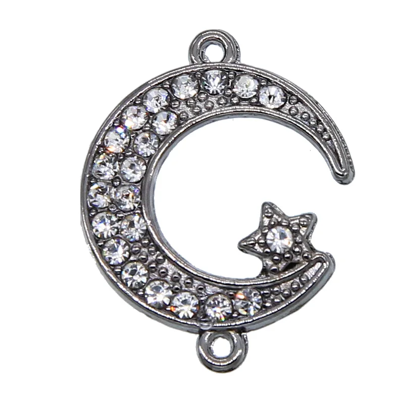 Arab Muslim Islamic God Allah Moon Star Pendant Bracelet Necklace Accessories Ramadan Gifts Religious Jewelry Wholesale