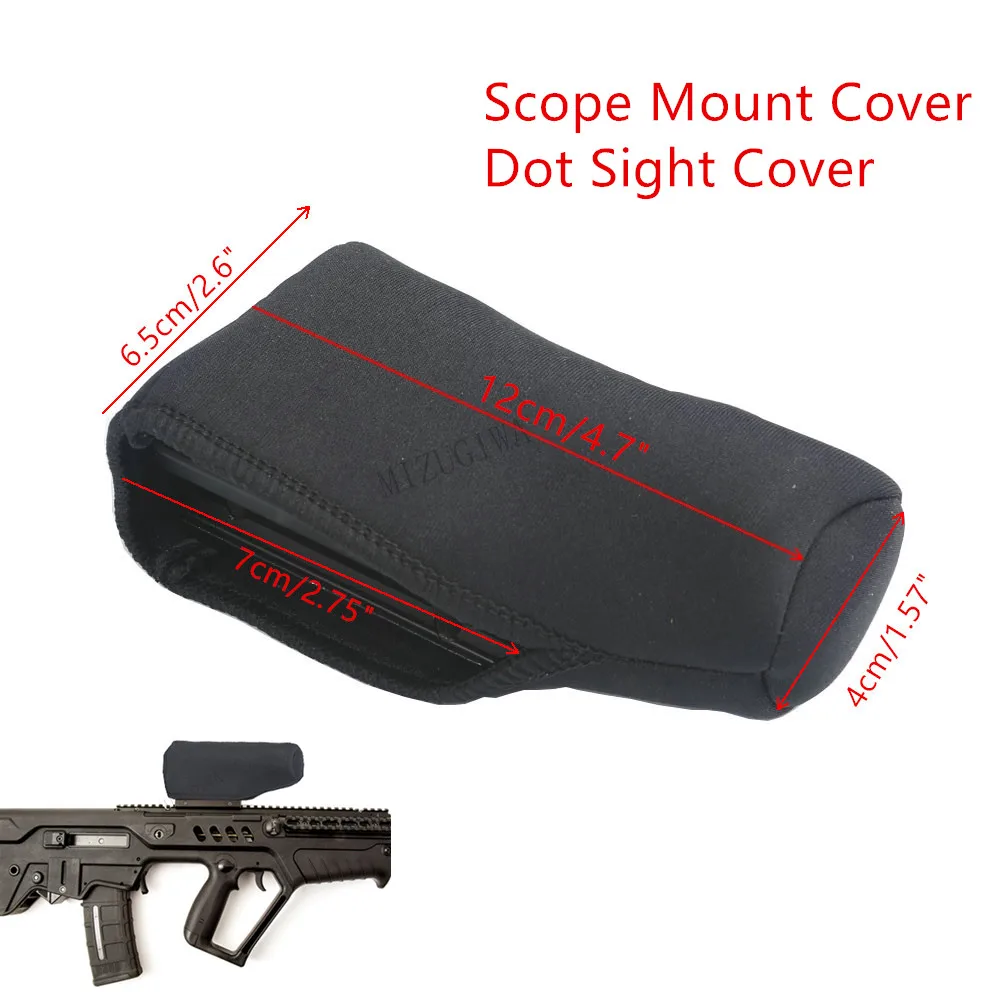 Scope Cover Dot Sight Cover Protect Neoprene Scope Cover Protective Jacket Black 4.7\