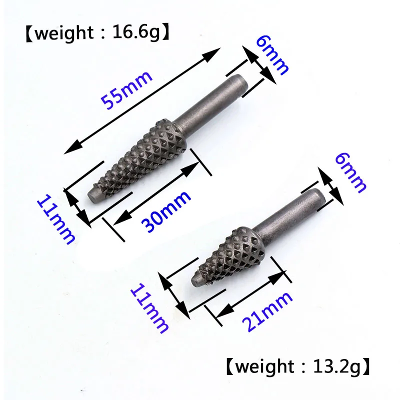 Stücke Stahl Rotary Rasp Datei Bohrer Bits 1/4 "Schaft Dreh Handwerk Dateien Raspel Grate Holz Bits Schleifen Power Holzbearbeitung hand Werkzeuge