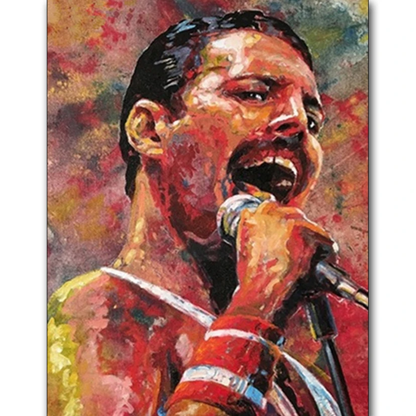 

5d diy Diamond Painting cross stitch Queen Band Freddie Mercury diamond embroidery rhinestones picture mosaic home decor WG1078