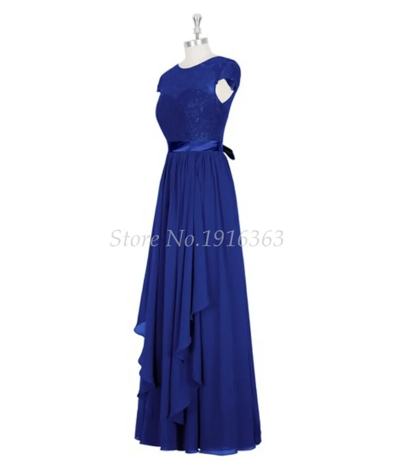 Vestido de dama de honra anti-2017, linha azul real, plus size, vestidos de festa, de casamento, chiffon, vestido longo, festa, vestidos formais