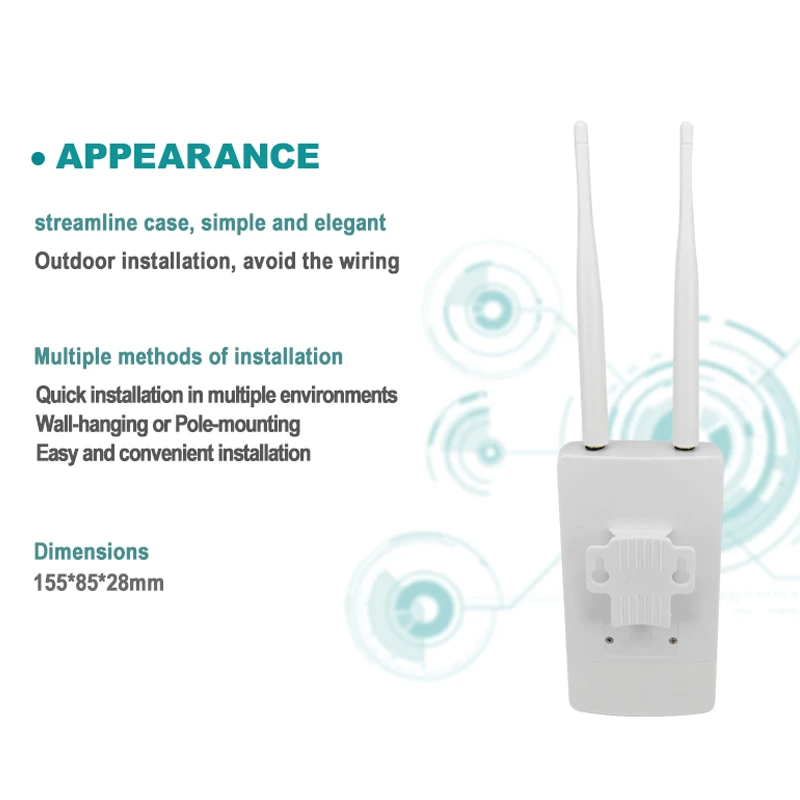 Yeacomm CPF905 high speed 4G LTE CPE Router Outdoor Wifi Access Wireless AP with sim card