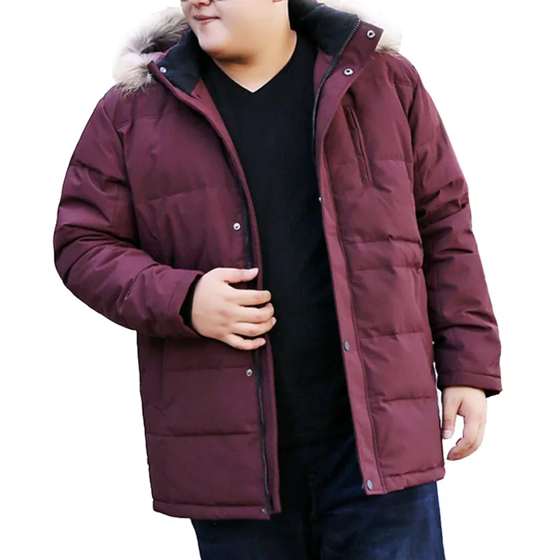 MFERLIER Large Size Thick Warm Down Jackets 8XL 9XL 10XL Long Sleeve Winter Coats