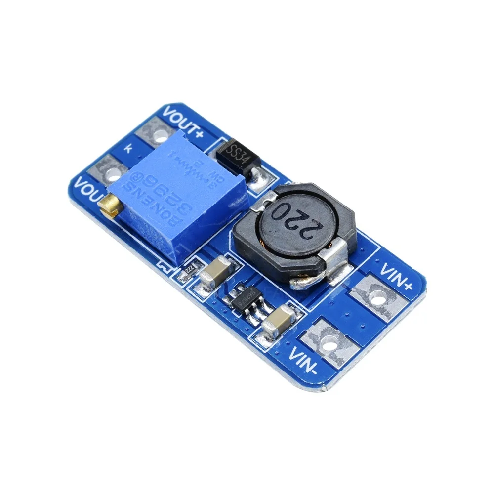 MT3608 DC-DC Step Up Converter Booster Power Apply Module Booster Power Module MAX Output 28V 2A For Arduino Board