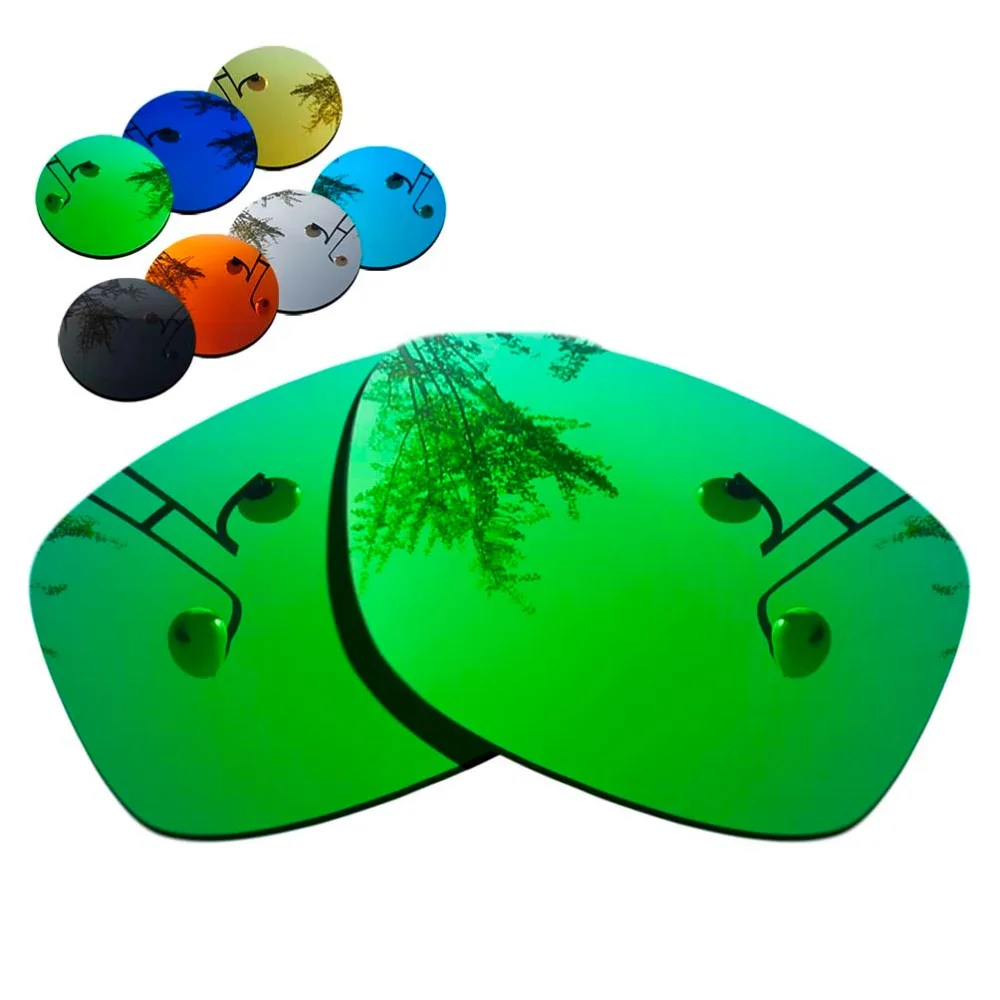 

100% Precisely Cut Polarized Replacement Lenses for Jupiter Squared Sunglasses Green Mirrored Coating Color- Choices